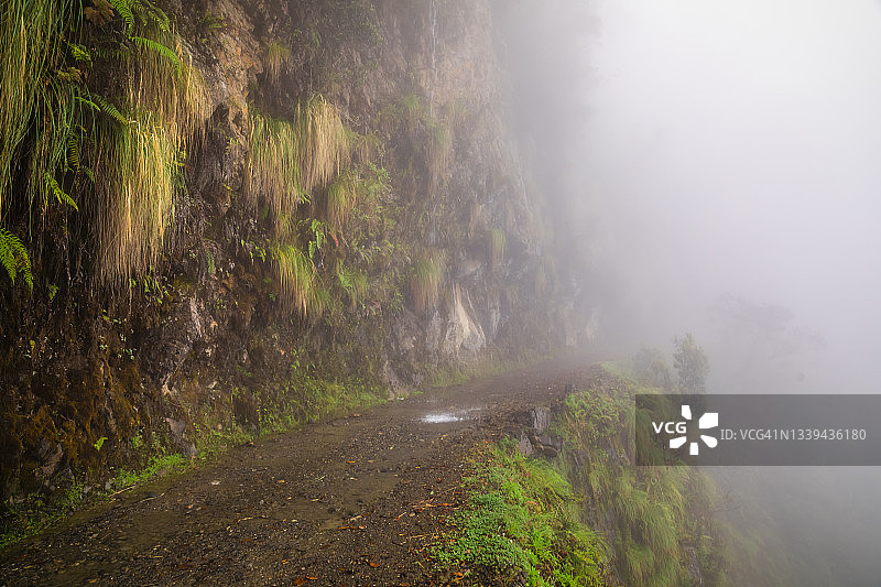 死亡之路：玻利维亚北永加斯的世界最危险公路图片素材