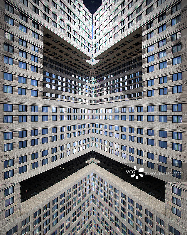 纽约高层办公楼数字处理不可能建筑图片素材