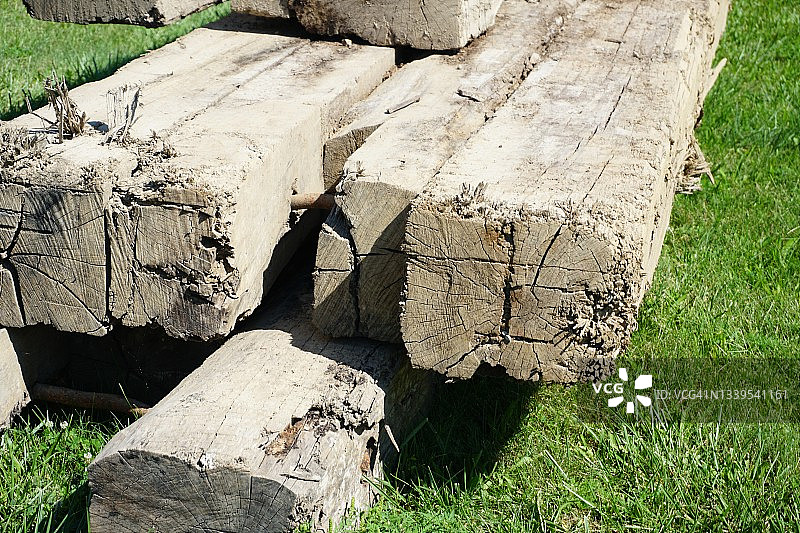 用于支腿支撑的起重机垫块图片素材