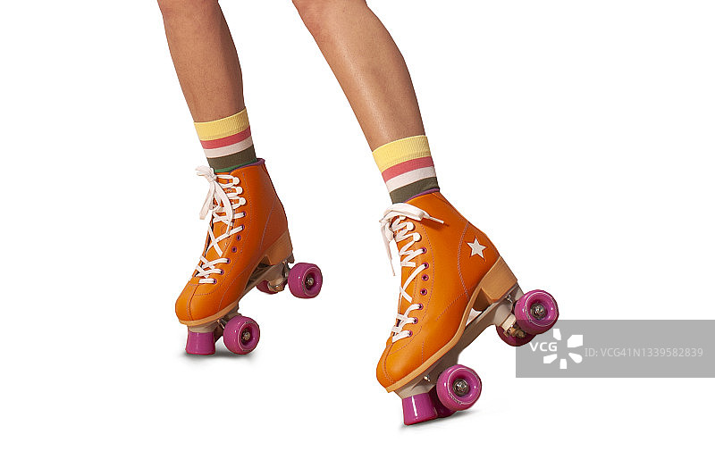 彩色滑板运动员图片素材