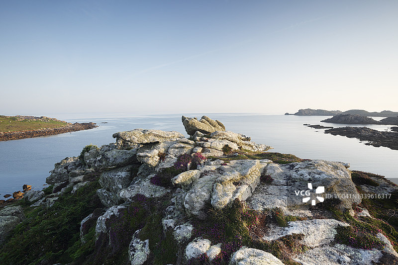 从布莱尔岛的格威尔山上眺望图片素材