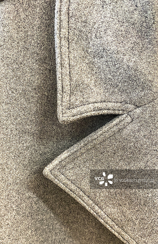 羊毛夹克的翻领图片素材