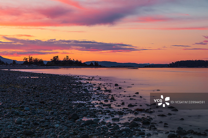 温哥华岛日落图片素材