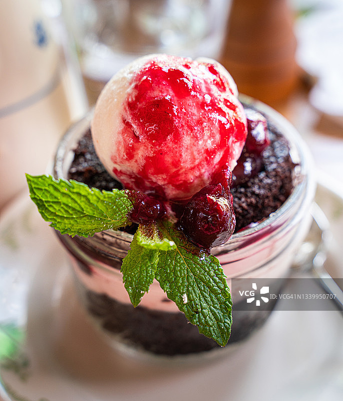 黑森林冰淇淋蛋糕图片素材