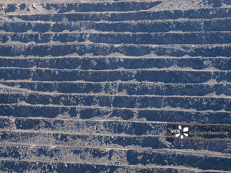 露天矿水平层全画幅图片素材