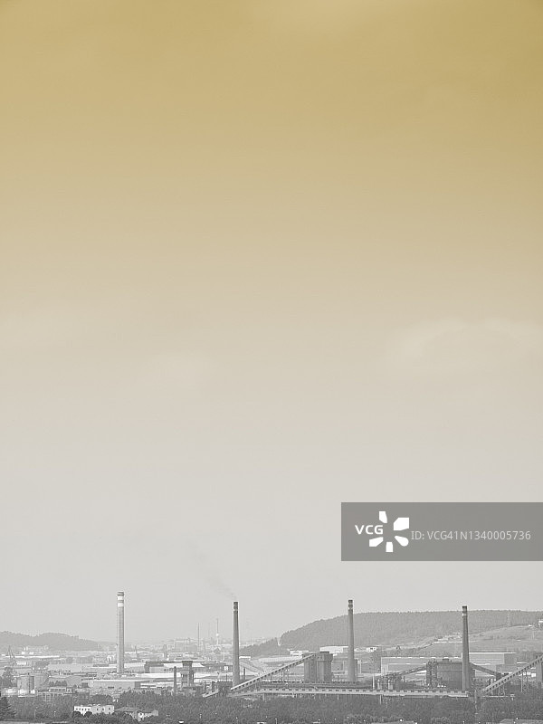 阿维莱斯工业区的空气污染，阿斯图里亚斯图片素材