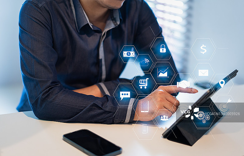 商人工作场景图片素材