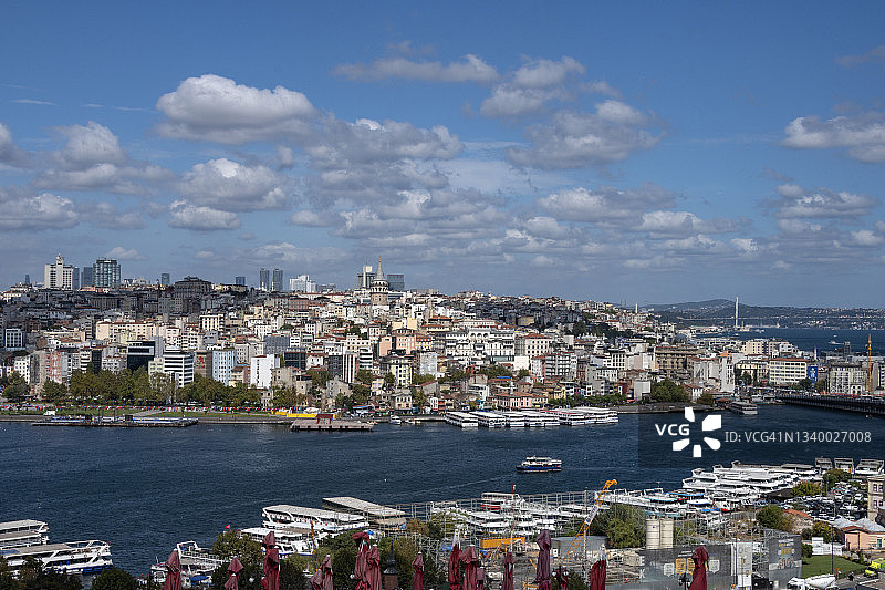 从苏莱曼尼耶清真寺眺望伊斯坦布尔图片素材