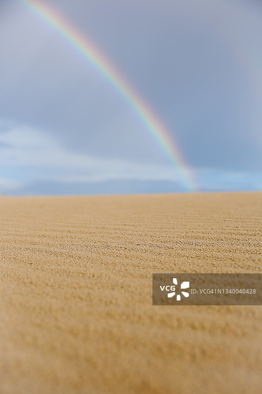 莫纳汉斯沙丘州立公园，德克萨斯州彩虹图片素材