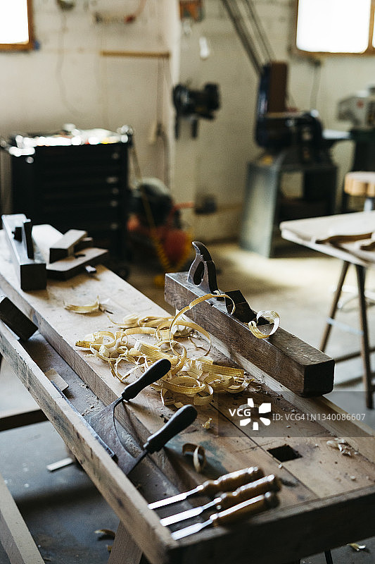木匠的工作木桌图片素材