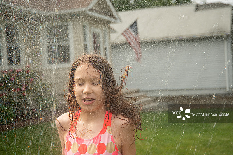 邻里夏季乐趣图片素材