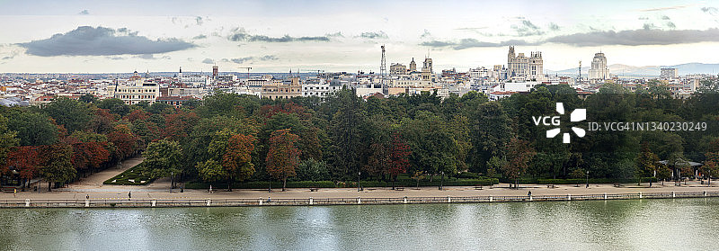 西班牙马德里丽池公园图片素材
