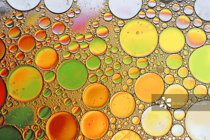 油和水的抽象彩色照片图片素材