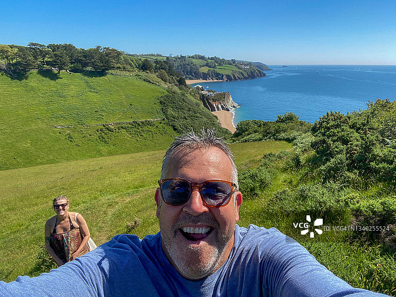 中年夫妇自拍图片素材