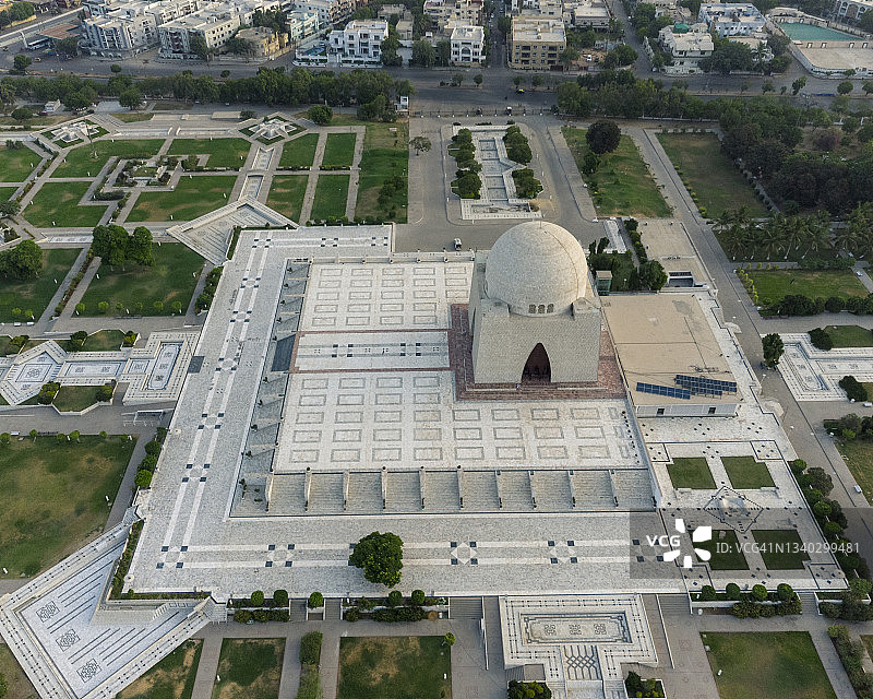 真纳陵墓鸟瞰图图片素材