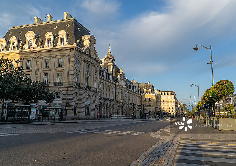 法国布列塔尼雷恩共和国广场图片素材