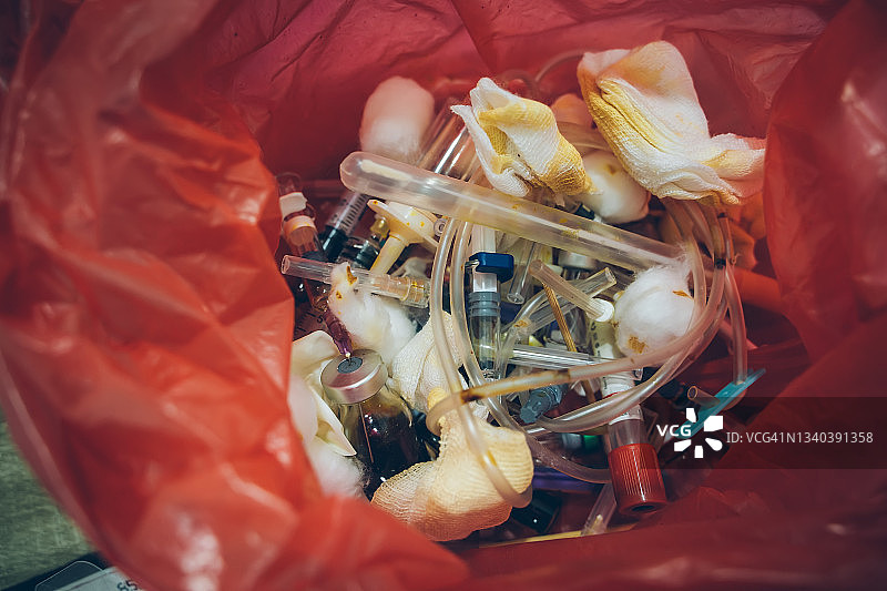 医院医疗感染性废弃物图片素材