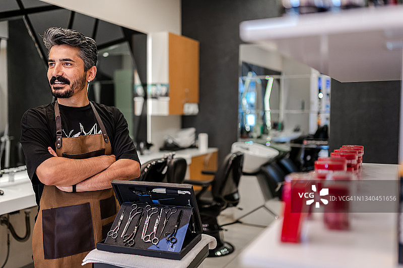 理发师肖像图片素材