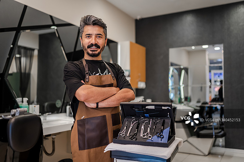 理发师肖像图片素材