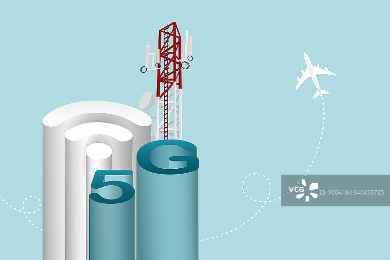 5G网络连接概念图图片素材