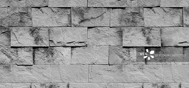 灰色石砖墙纹理背景图片素材