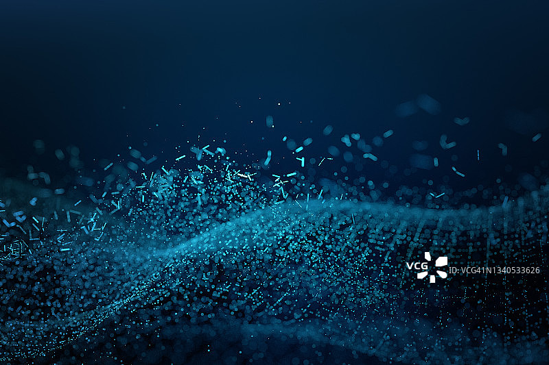 粒子数据波图片素材