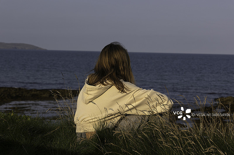 眺望大海图片素材