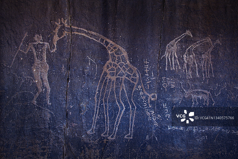 塔曼拉塞特,塔西利阿杰尔国家公园,阿尔及利亚,撒哈拉,非洲图片素材