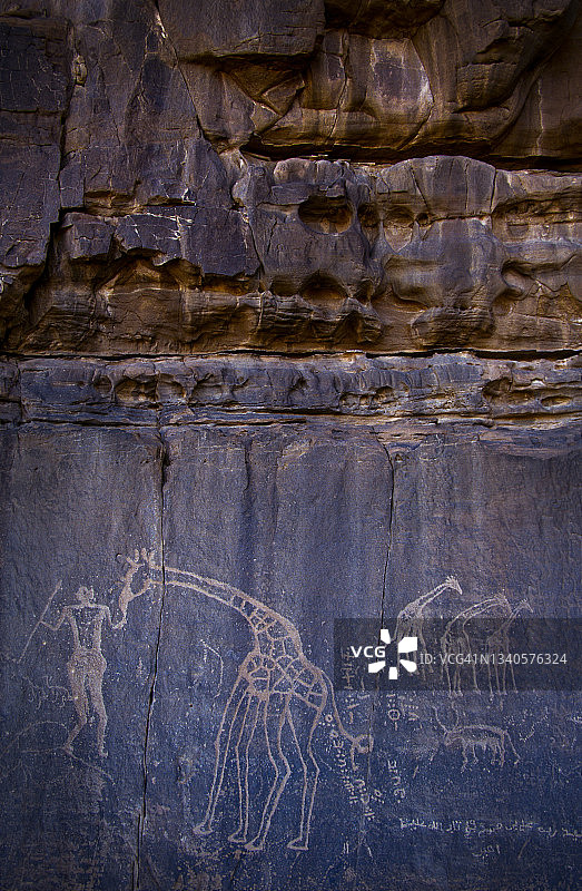 塔曼拉塞特,塔西利阿杰尔国家公园,阿尔及利亚,撒哈拉,非洲图片素材
