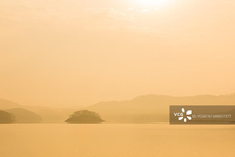 韩国清州鸬鹚栖息地图片素材