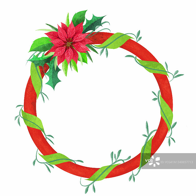 圣诞花环图片素材