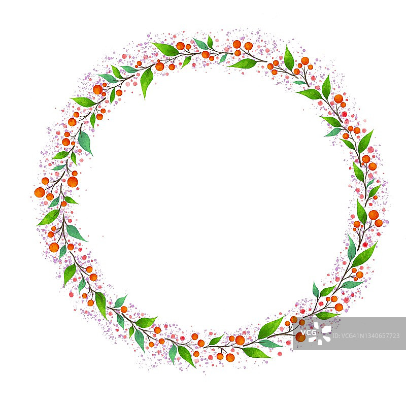 圣诞花环图片素材