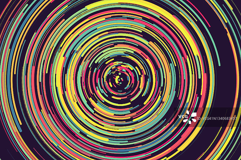 抽象圆形发光线条图片素材