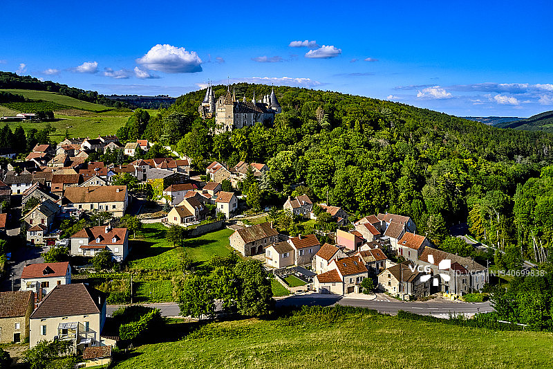 法国勃艮第罗什波特村图片素材