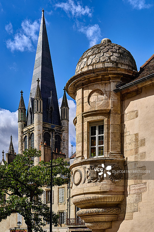 法国勃艮第第戎圣母院图片素材