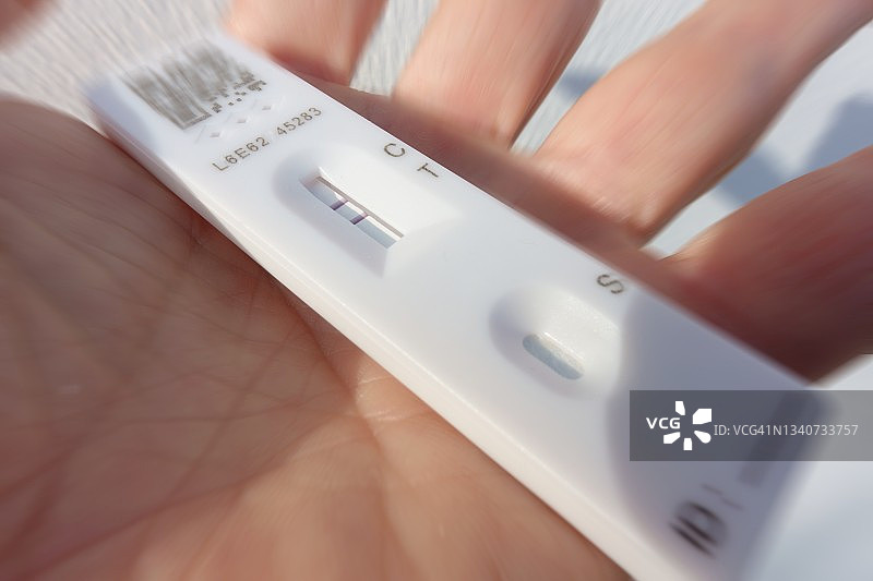 阳性横向流动检测图片素材