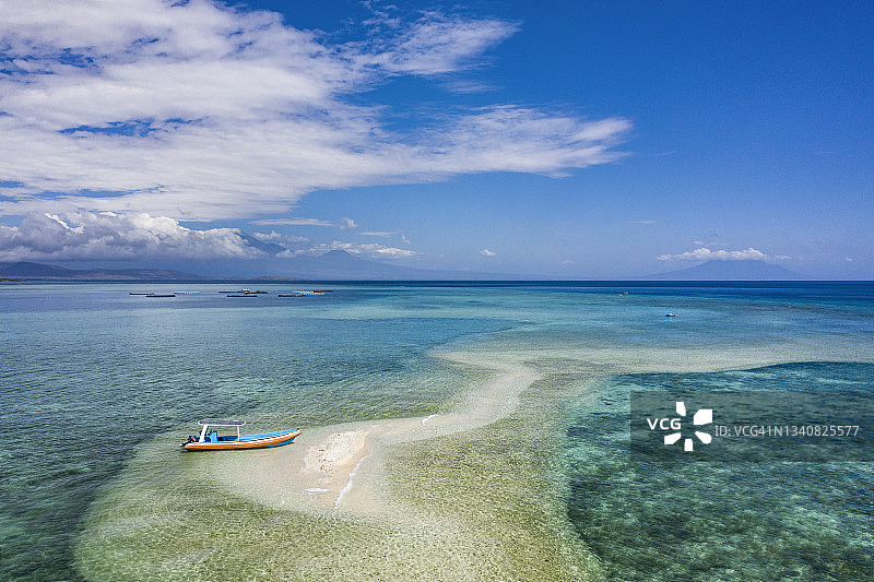 印度尼西亚巴厘岛的白色沙滩泻湖图片素材