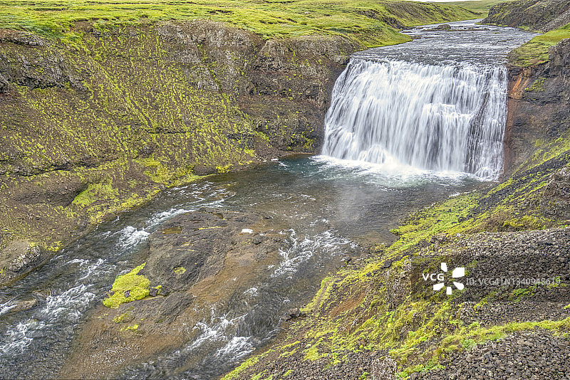 欧洲冰岛的瑟里福斯瀑布图片素材