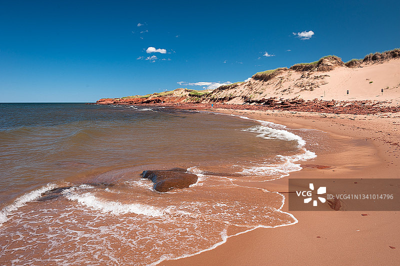 卡文迪什海滩，爱德华王子岛国家公园，加拿大爱德华王子岛图片素材