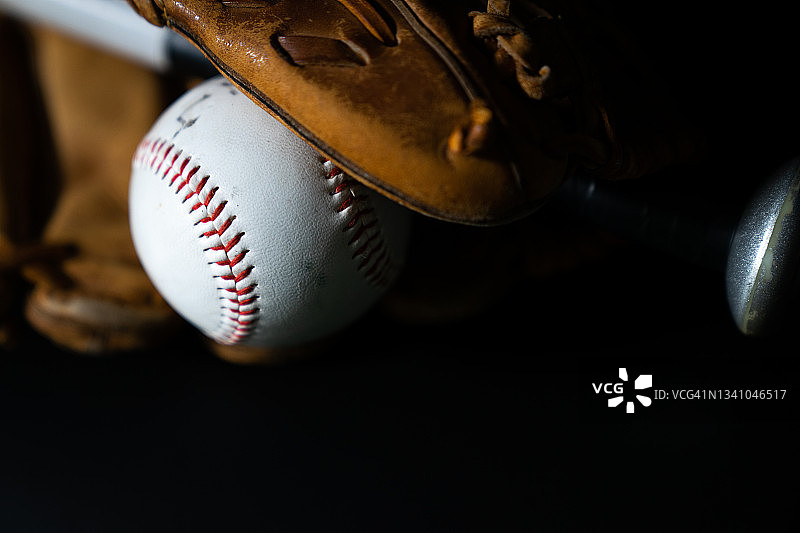 棒球、棒球棒、棒球手套图片素材