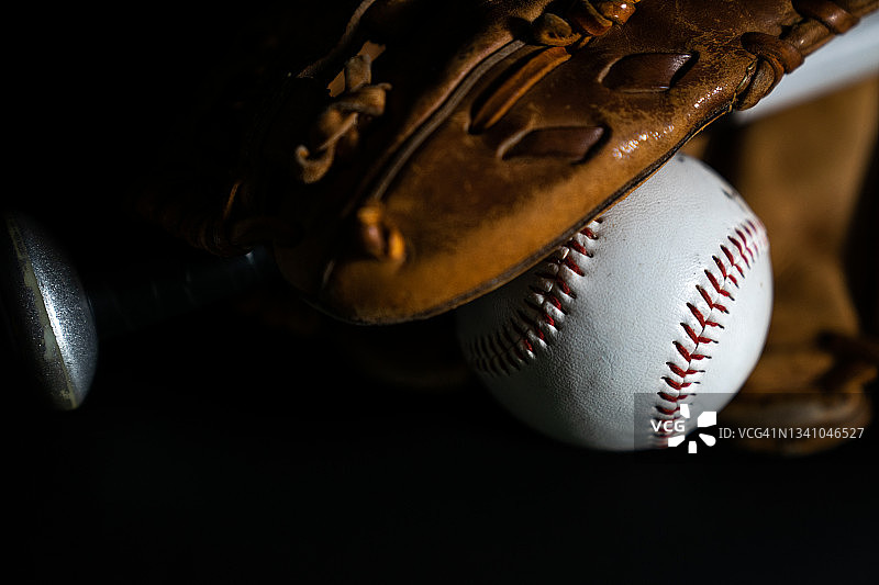 棒球、棒球棒、棒球手套图片素材