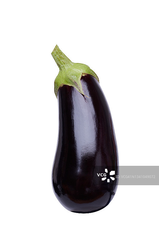 白色背景下的茄子图片素材