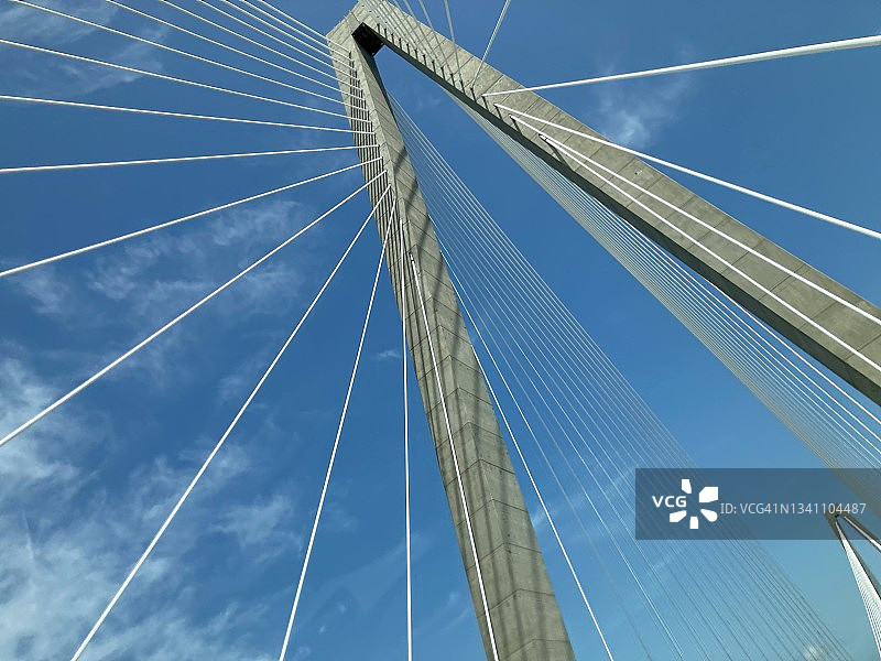 小阿瑟·拉弗内尔大桥，南卡罗来纳州图片素材