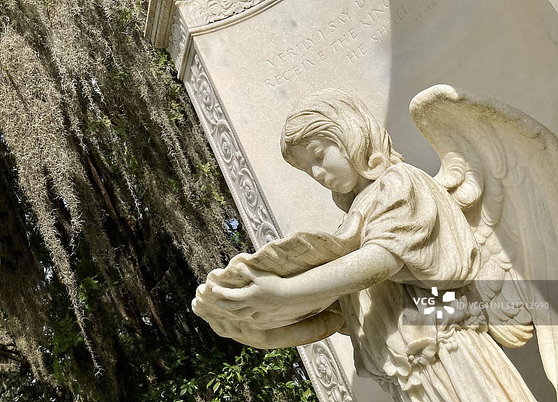 博纳旺蒂尔公墓的鲍德温天使图片素材