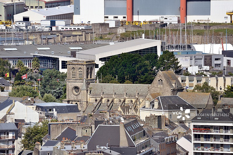 瑟堡-科唐坦圣三一罗勒教堂图片素材