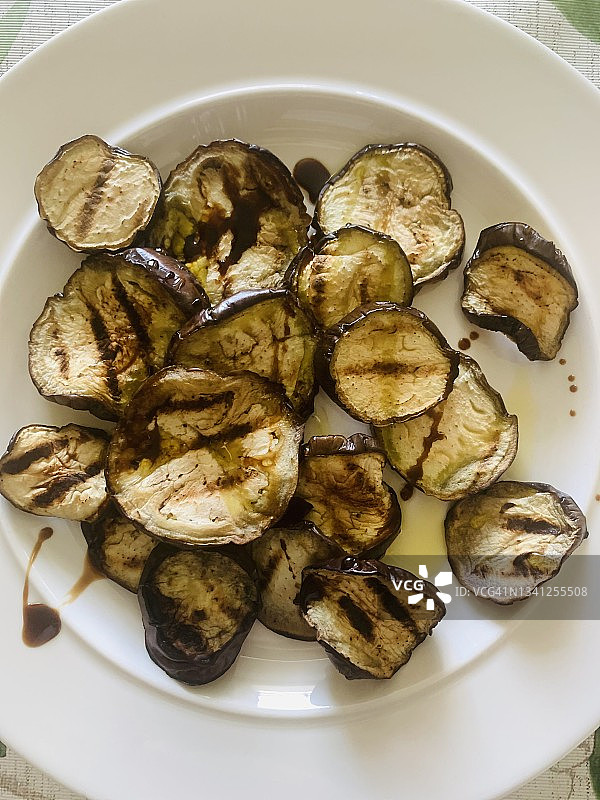 烤茄子图片素材