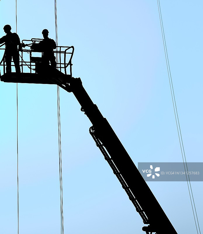 高空作业图片素材