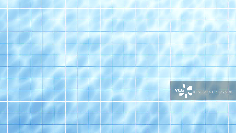 水下视角：阳光反射在游泳池底图片素材