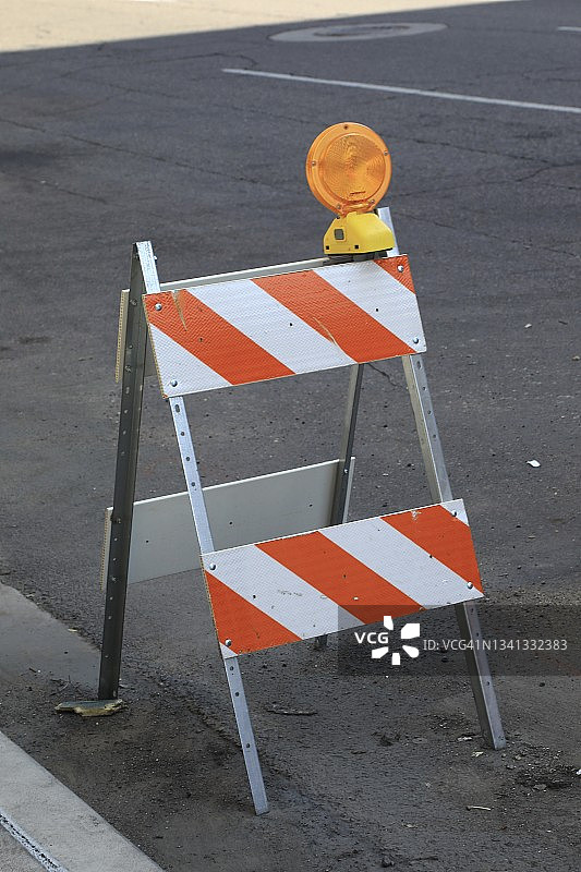 道路施工路障图片素材