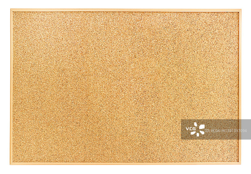 白色背景上的软木板图片素材